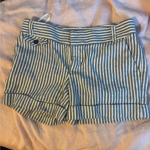 Striped Women's Shorts linen cotton blend